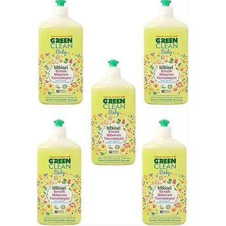 U Green Clean Baby Bitkisel Emzik Biberon Temizleyici 500 ml 5 Adet