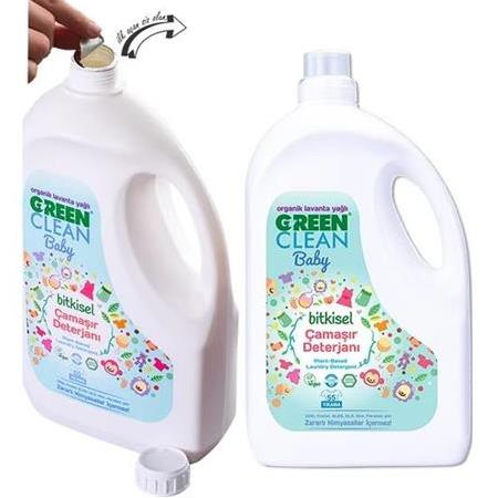 U Green Clean Baby Organik Lavanta Yağlı Bitkisel 2.75 lt 2'li Çamaşır Deterjanı