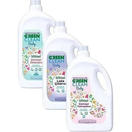 U Green Clean Baby Çamaşır Deterjanı + Çamaşır Yumuşatıcı + Emzik ve Biberon Temizleyici 2750 ML