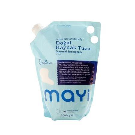 Mayi Tuz İyotlu İnce Kaynak Tuzu 2 kg 8'li