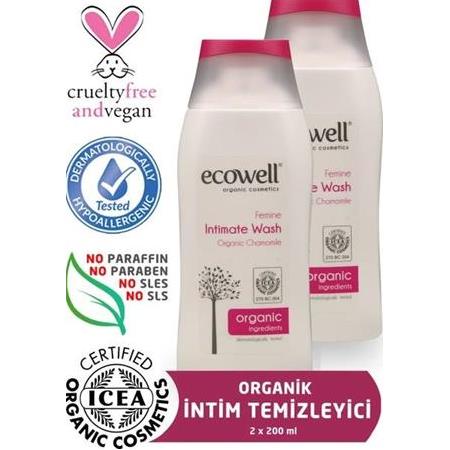 Ecowell Organik Intim Temizleyici 200 ml 2 Adet