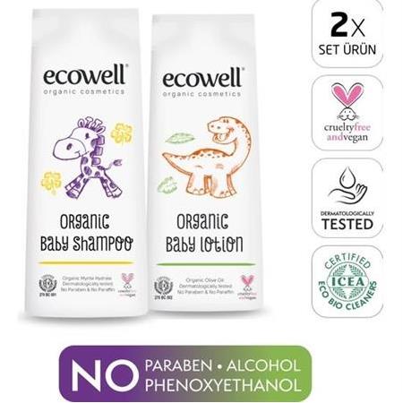 Ecowell Organik Bebek Bakım 2'li Set