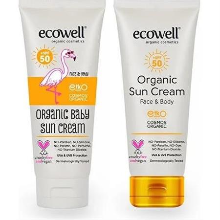 Ecowell Organik Güneş Kremi Seti 50 Spf (Bebek + Yetişkin)