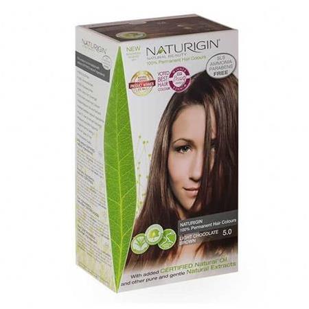 Naturigin Organik İçerikli Saç Boyası 5.0 Açık Çikolata Kahverengi
