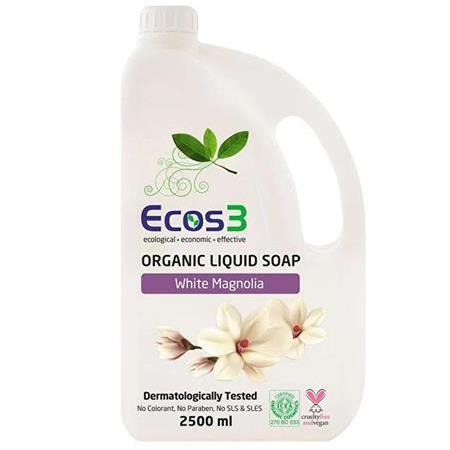 Ecos3 Organik Beyaz Manolya 2500 ml Sıvı Sabun