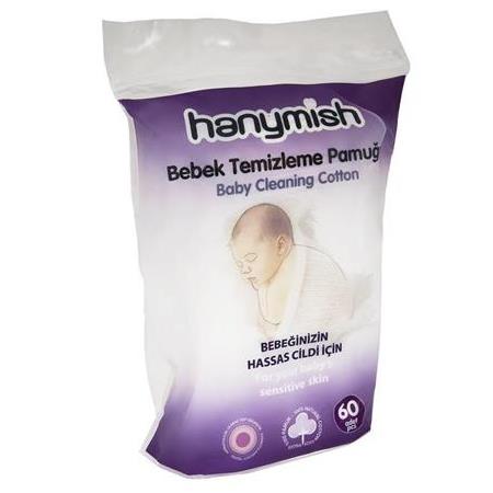 Hanymish 60'lı Bebek Temizleme Pamuğu