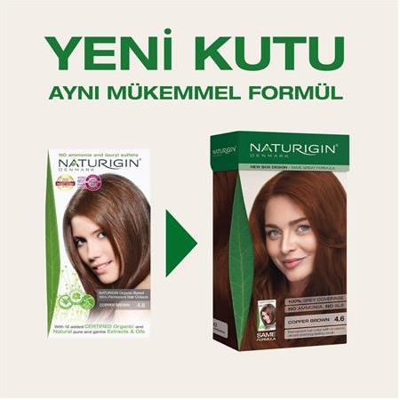 Naturigin Organik İçerikli Saç Boyası 4.6 Bakır Kahverengi