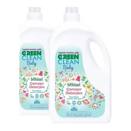 U Green Clean Baby Organik Lavanta Yağlı Bitkisel Çamaşır Deterjanı 2750 ml 2 Adet