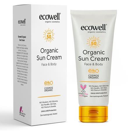 Ecowell Organik 50 Faktör Güneş Kremi 110 gr