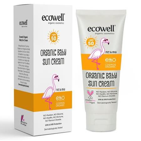 Ecowell Organik 50 Faktör Bebek Güneş Kremi 110 gr