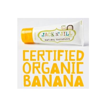 Jack N Jill Doğal Muz Aromalı Florürsüz Diş Macunu 50 gr