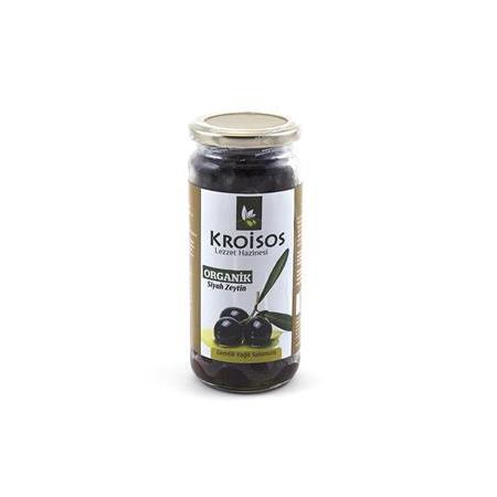 Kroisos Organic Siyah Zeytin 310 GR Orta Boy