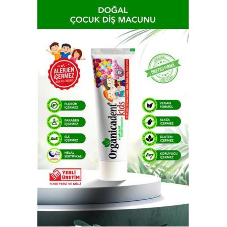 ORGANİCADENT  Misvaklı Doğal Diş Macunu & Doğal Çocuk Diş Macunu (6'lı Paket)