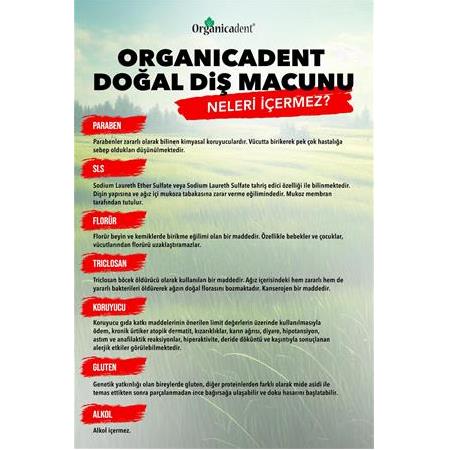 ORGANİCADENT  Misvaklı Doğal Diş Macunu & Doğal Çocuk Diş Macunu (6'lı Paket)